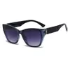 Venta Directa de Fábrica Gafas de Sol Cuadradas de Moda Europeas y Americanas Gafas de Sol para Mujer con Montura Cuadrada Transfronterizas de Comercio Exterior Gafas Listas para Usar