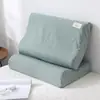 Almohada de Látex Funda Especial Algodón Puro 60X40 Algodón Lavado Funda de Almohada de Algodón Puro Almohada de Espuma Viscoelástica de Goma Niños 50X30
