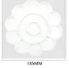 Paleta de Arte de Plástico con Forma de Flor de Ciruelo para Acuarela, Pintura al Óleo, Acrílico, Suministros de Arte de Acuarela para Niños, Bandeja de Pintura