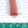 Tira de vedação de espuma em forma de D de silicone resistente ao frio, autoadesiva, para caixas de ferramentas, tira de vedação à prova d'água e absorvente de choque em forma de D semicircular