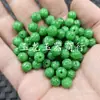 Contas de Jade Jadeíta Padrão Verde Seco Contas Soltas de Jade Contas Redondas Esmeralda Acessórios de Joias para Pulseira Colar DIY Contas