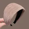 Faixa de Cabeça Outono e Inverno para Mulheres, Faixa de Cabeça de Aba Larga para Lavar o Rosto, Coque de Cabelo Retrô com Topo Alto, Acessório de Cabeça de Luxo Acessível para Uso Externo