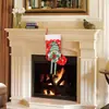 Calcetines Navideños Nuevos Transfronterizos Dibujos Animados Enano Muñeco de Nieve Bolsa de Regalo Decorativa Colgante para Árbol de Navidad Decoraciones Navideñas para el Hogar