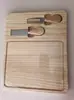 Venta Directa de Fábrica Tabla de Queso de Madera Tabla para Untar Mantequilla Juego de Tablas Tabla de Madera para Filete Cuchillo Tenedor Plato para Desayuno