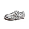 Zapatos para Niña 2026 Primavera/Otoño Estilo Coreano Lunares de Moda Mary Janes Zapatos de una Sola Hebilla Niños Sin Cordones Suela Suave Zapatos Casuales para Bebé