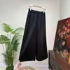 Zhi Li Nuevo Estilo Chino Tendencia Nacional Color Sólido Textura Agrietada Casual Pantalones de Pierna Recta 2026 Otoño Nuevo Elástico Cintura Alta para Mujer
