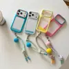 Funda de Teléfono Transparente de Color Contrastante Tres en Uno con Ventana Grande para iPhone 17, Compatible con Apple 16, 14/15 Pro Max, Anticaídas