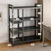 Prateleira de Armazenamento de Cozinha de Chão Multicamadas para Armazenamento de Panelas e Legumes Doméstica Multifuncional para Forno de Micro-ondas Montada na Parede Armazenamento de Lanches