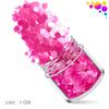 Explosões transfronteiriças fluorescente rodada 12 cores Nail Art Lantejoulas Conjunto fosco perolado onda Dot Nail Art Jóias Patch