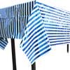 Mantel Rayado de Papel Metálico Decoración para Mesa de Fiesta de Picnic de Campamento Mantel Desechable Diseño de Mesa para Fiesta Navideña Mantel