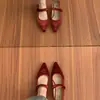 Otoño 2026 Zapatos Mary Jane Franceses de Tacón Grueso de Terciopelo Exquisito para Mujer con Correa Única Planos de Corte Bajo Negros