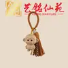 Estilo Creativo Madera de Haya Tallado Zodiaco Doce Llavero Colgante Yiming Xianyuan Artesanía de Madera Decoración de Bolso