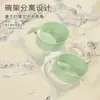 Comedero ecológico para gatos, doble comedero con boca inclinada, comedero para mascotas para comer y beber, protege la columna cervical y previene que se vuelque