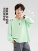 Ropa para Niños Zuoxi Camiseta de Manga Larga Algodón Puro 2026 Nuevo Modelo Camiseta Básica para Niños Clase A Top de Otoño para Niños