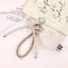 Bolso de peluche con forma de corazón de melocotón para teléfono móvil, llavero colgante, accesorio para otoño e invierno