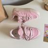 Zapatos de Lona Color Caramelo Estilo Coreano para Mujer 2025 Primavera Nuevos Deportivos Escolares Retro de Tabla Tendencia Zapatos Blancos 6609