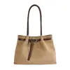 Moda Retro Camurça 2026 Chegada Nova Outono Feminina Grande Capacidade para o Trabalho Diário Bolsa Tote de Ombro Único ou de Mão