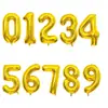 Globos de Papel de Aluminio con Números Grandes de 40 pulgadas Versión Americana Globos de Números Blanco Dorado Plateado Oro Rosa Verde Venta al por Mayor