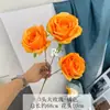 Flores Artificiais para Casamentos, Flores de Rosa de 3 Cabeças para Decoração de Cena Externa de Casamento, Flores de Rosa para Sala de Estar e Hotel Decoração Suave