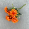 Dália Crisântemo Simulada de 7 Cabeças para Decoração de Casa, Arranjo de Flores para Casamento, Flores Artificiais, Ornamentos Artificiais de Flores Multicores Sonhadores, Arranjos Florais