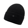 Gorro de lana de color liso con protección auditiva abrigado de moda para hombres y mujeres de Corea, gorro de punto combinable para otoño e invierno, gorro frío con forro polar.