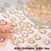 Venta al por mayor de cuentas de cristal con forma de copo de nieve de 10x12 mm con agujeros horizontales para pulseras y collares hechos a mano para DIY
