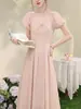 Vestido ligero rosa "Soft Pink Tinglan" estilo francés para mujer de LunXnan, nuevo modelo de verano, vestido largo elegante de alta gama
