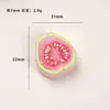 Acessórios de Resina DIY Desenho Animado, 15 Tipos de Presilhas de Cabelo com Fatias de Frutas, Decorações para Capas de Celular, Fivelas de Sapato, Chaveiros, Acessórios para Pingentes