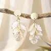 Pendientes Florales Exagerados y Elegantes Estilo Festivo, Pendientes Únicos y Hermosos para Primavera, Joyería Transfronteriza al por Mayor