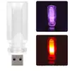 Luz Noturna LED Portátil Estilo Vela para Carro Transfronteiriça, Luz de Atmosfera de Vidro Interno Amarela e Colorida