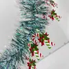 Galhos de Pinheiro Decorativos de Natal Pingente Colorido Galhos de Pinheiro de Lã Pingente de Tira de Lã Tira Colorida Decorações de Carnaval de Natal