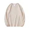 Camiseta de manga larga de algodón puro de 230 g para hombre, colección de otoño, cuello redondo, corte ajustado, camiseta interior básica, venta al por mayor de tops básicos lisos casuales para hombre para comercio transfronterizo