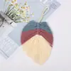 Accesorios Colgantes de Hoja con Borla de Color Personalizado Colgante Creativo de Borla de Algodón para Bolsa Accesorios de Ropa Estilo Étnico