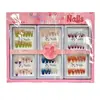 Nuevas Uñas Portátiles Estilo Comercio Exterior, Pegatinas de Uñas 3D de Dibujos Animados Frescas y Lindas, Pegatinas de Uñas Postizas Femeninas al por Mayor