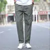 Pantalones Casuales Nuevos para Hombre de Primavera y Verano, Pantalones de Trabajo Tallas Grandes, Pantalones Deportivos Rectos Sueltos de Algodón Puro