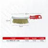 Escova de aço com cabo, aço inoxidável, cerdas densas revestidas de cobre, removedor de ferrugem, cabo de plástico, escova de aço para churrasqueira para limpeza e polimento