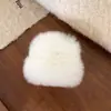 Presilha de Garra Bola de Pelo Fofa de Pelúcia Feminina tamanho pequeno Presilha de Tubarão Quente de Inverno 2024 Nova Presilha de Cabelo para Nuca Presilha de Meio Cabelo