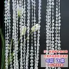 Cortina de cuentas de cristal acrílicas para bodas, cadena de cuentas, cortina, partición de cuentas, camino de boda, escenario, decoración de techo, cadena de cuentas de cristal