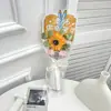 Día del Maestro Regalo Ramo de Flores de Jabón Hecho a Mano Girasol Ramo de Girasol Terminado Individual Al por Mayor Papelería Transfronterizo