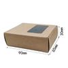 Caja de embalaje de jabón de piel de vaca transfronteriza caja rosa con ventana rectangular caja de cartón negra blanca para regalo dulces galletas al por mayor