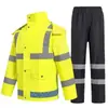 Conjunto de Impermeable y Pantalón de Lluvia para Lluvia Fuerte, Nuevo PVC Grueso Transpirable, Adecuado para Reparto, Exteriores, Ciclismo para Hombres y Mujeres