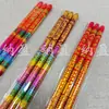 Varillas de Incienso Coloridas en Relieve 60 cm 20 mm, Set de 3 Varillas de Incienso de Alta Calidad para Templos Budistas, Doradas y Rojas