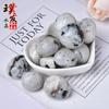 Punto Negro Luz de Luna Piedra Rodante Piedra de Pulido de Partícula Grande Luz de Luna Azul Piedra para Pecera Piedra de Decoración para el Hogar Piedra Popular de Ciencia para Niños