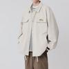 Chaqueta de trabajo para hombre, chaqueta de marca de moda de primavera y otoño, cárdigan combinable con todo, abrigo de solapa suelto japonés, ropa superior informal atractiva Ruan