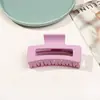 Yiwu al por mayor transfronterizo: Populares en Japón y Corea, accesorios para el cabello cuadrados de 8.5 cm, elegantes pinzas de garra mate, pinzas para el cabello de alta gama