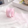 Fita de cetim com borda lisa em formato de rabo de peixe, 6cm, fita para embalagem de flores, saco de fita, buquê, gravata borboleta DIY, fita para bolo feita à mão