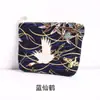 Tela de Algodón Fresco Retro Estilo Japonés Billetera para Monedas Bolso de Maquillaje Simple Portátil Bolsita para Llaves de Dibujos Animados Tarjetero