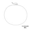 St.delan moda acero de titanio cadena de serpiente redonda collar largo de acero inoxidable simple para pareja cadena de hueso de serpiente Europa y Estados Unidos transfronterizo