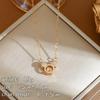 Collar con cabeza de Mickey de estilo japonés y coreano para mujer, colgante de dibujos animados elegante y ligero de lujo con cadena de clavícula de ratón, joyería al por mayor