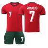 Uniforme de futebol profissional Portugal Euro 2024 nº 7, camisa Ronaldo, uniforme de treino da seleção nacional, atacado internacional
